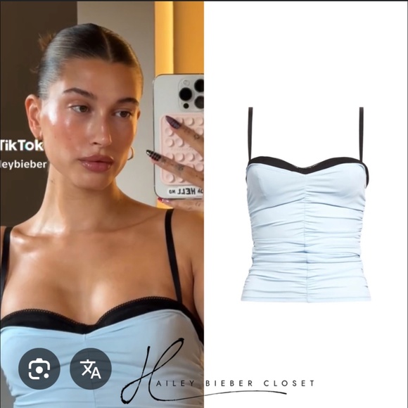 Miaou Tops - Miaou Blue  Corset Top
